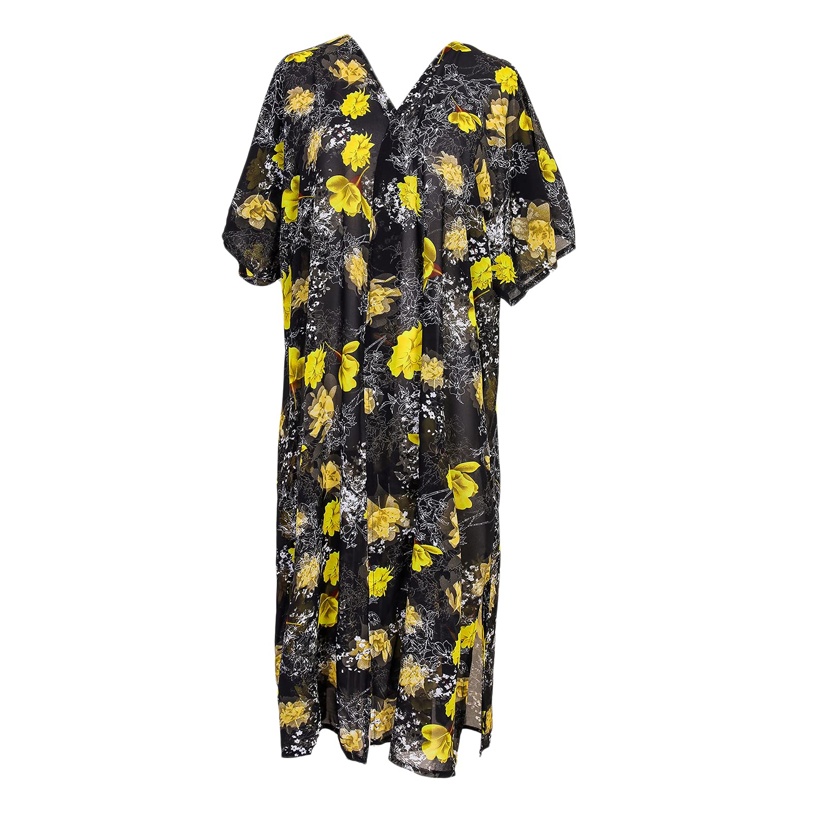 Summer Kimono Cardigan Open Front Tops Beach Swim Cover Ups 110X80Cm Bright Yellow | Womens Clothing | Tops & Blouses-image-49