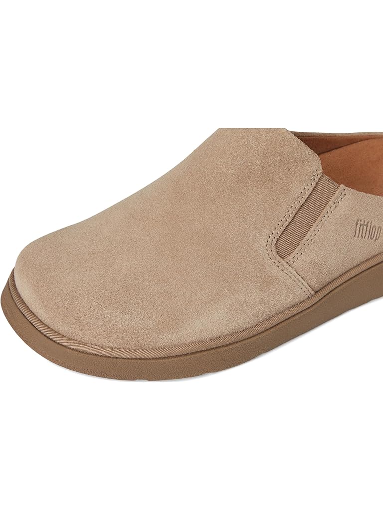 Taupe FitFlop Gen-FF Elasticated Suede Mules