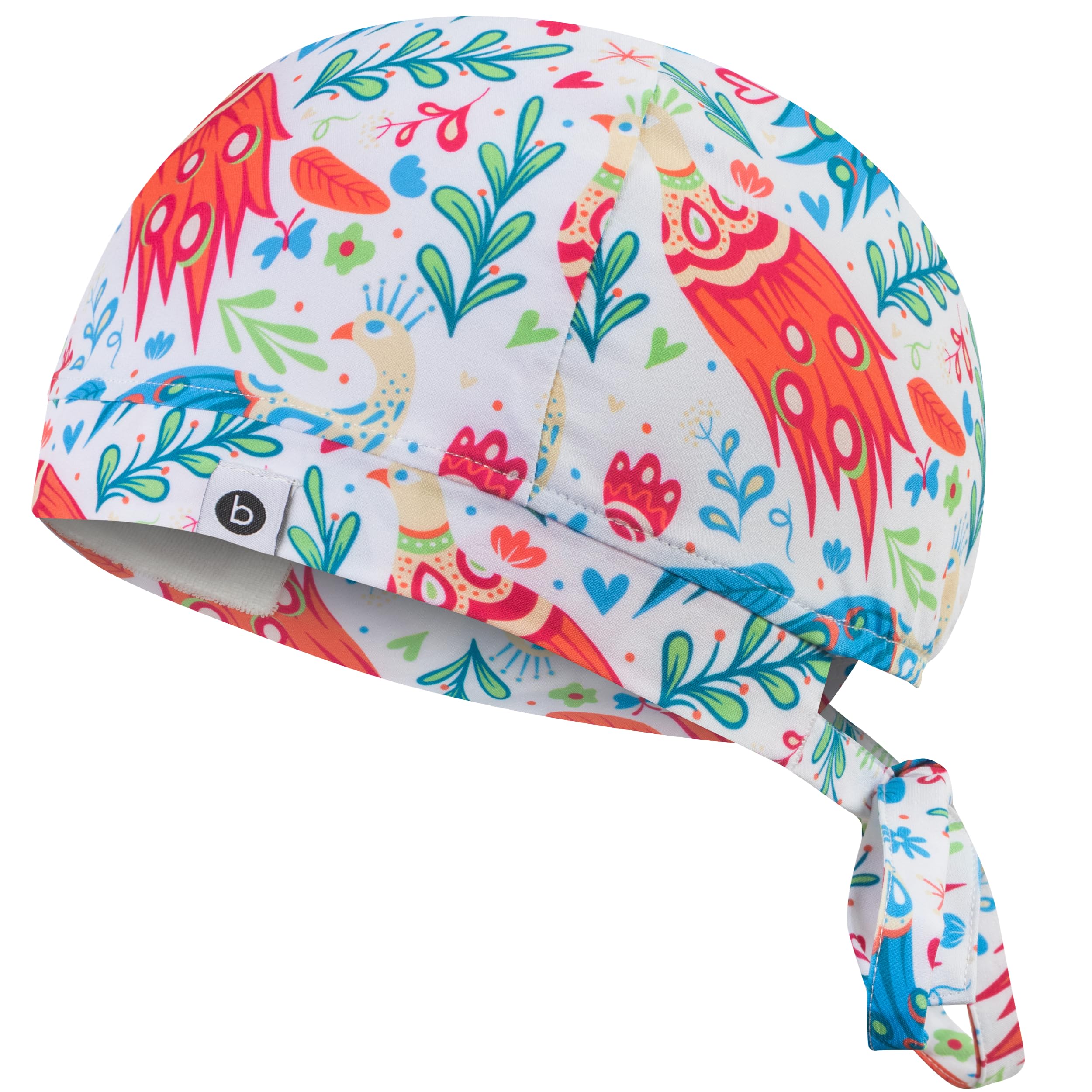 B-well Modena Scrub Hat Scrub Cap Scrub Hats Surgical Doctors, Nurses, Dentists, Pharmacists, Vets, Medical Staff, Colored Pavone, One Size