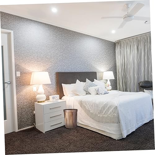 Miniatura 2 de Levemolo Cestas de basura retro de metal, cesta de basura de oficina, cesta de almacenamiento de mimbre, contenedores de basura de granja, papelera