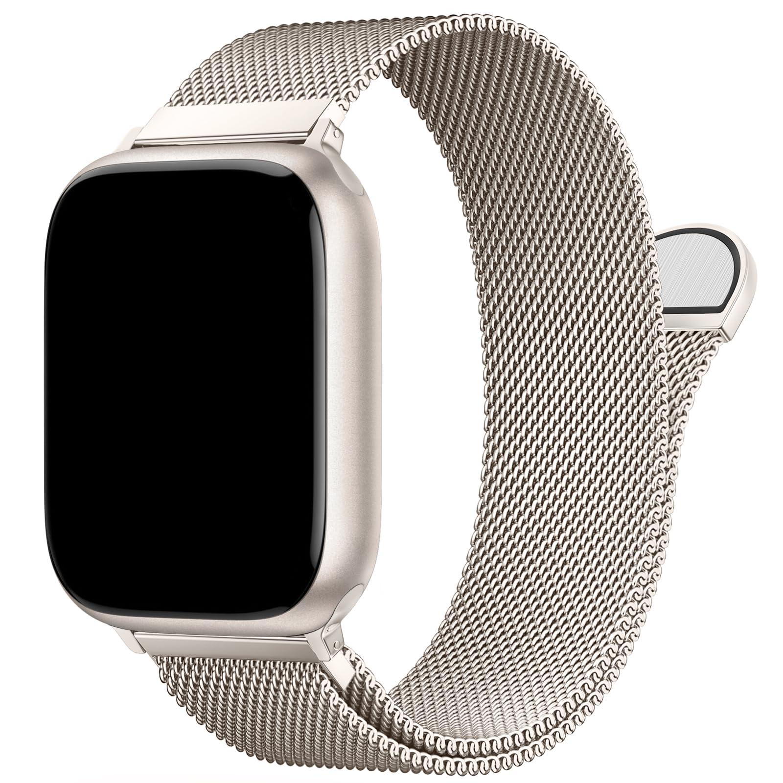 Stainless Steel Milanese Loop Compatible with Apple Watch Bands 38mm 40mm 41mm 42mm 44mm 45mm 49mm 46mm men and women, Magnetic Clasp Replacement for