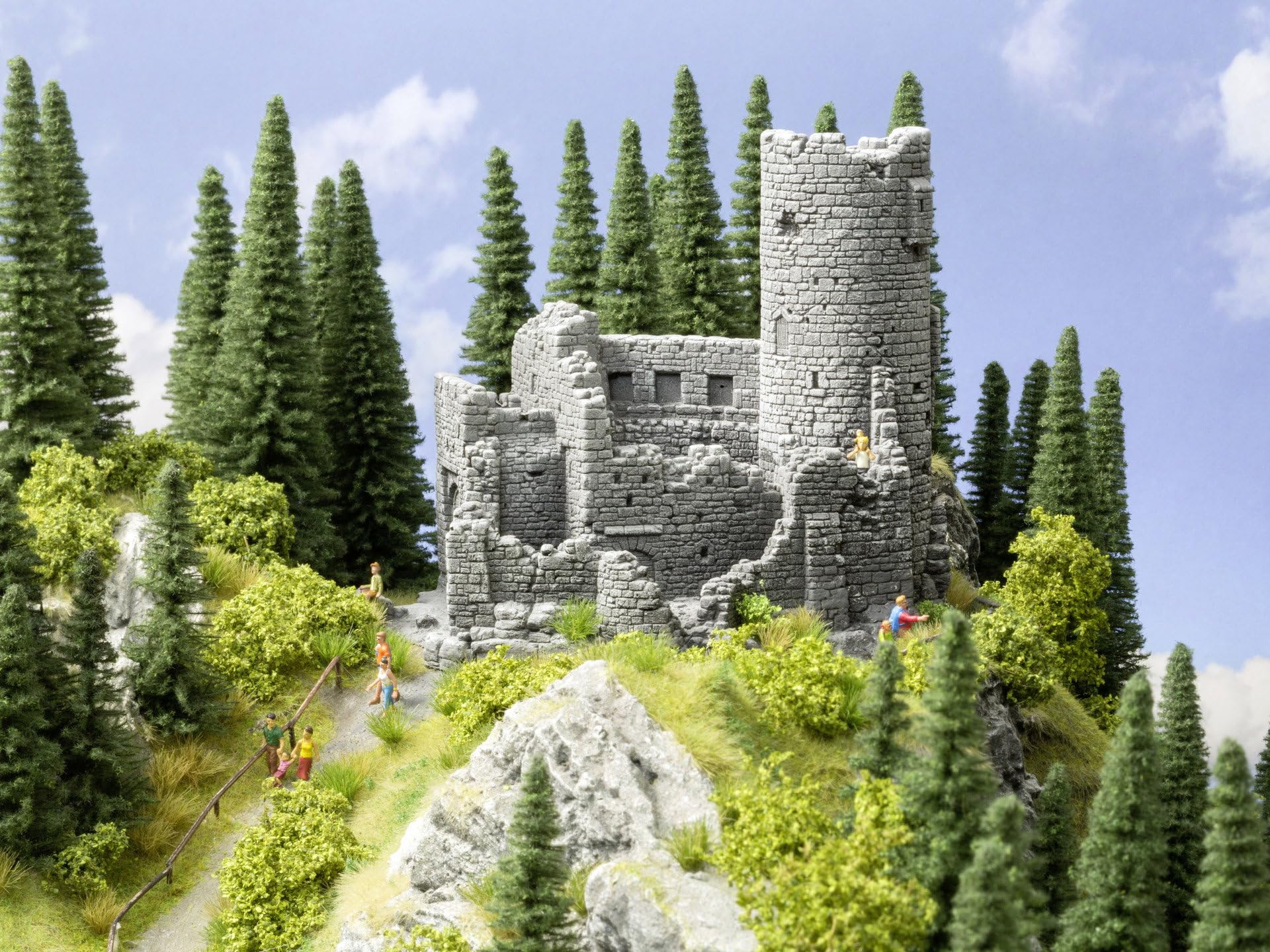 Noch Castle Ruin 20 x 16, 3 cm, 16, 5 cm High