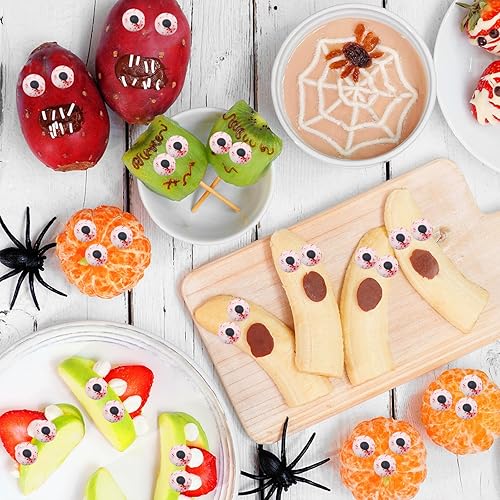 Miniatura 7 de LEBERY Ojos de caramelo de 3 onzas, decoración de cupcakes, galletas de Pascua, gránulos de postre para Pascua, Halloween, Navidad, decoración de