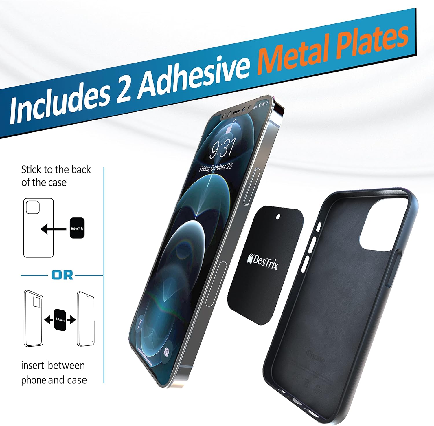 BESTRIX Phone Holder for Car, Magnetic Car Phone Mount | Dashboard Cell Phone Car Phone Holder Compatible with iPhone 12 11 Pro,Xr,Xs,XS MAX,XR,X, Galaxy S20 Note 20 Ultra & All Smartphones : Cell Phones & Accessories