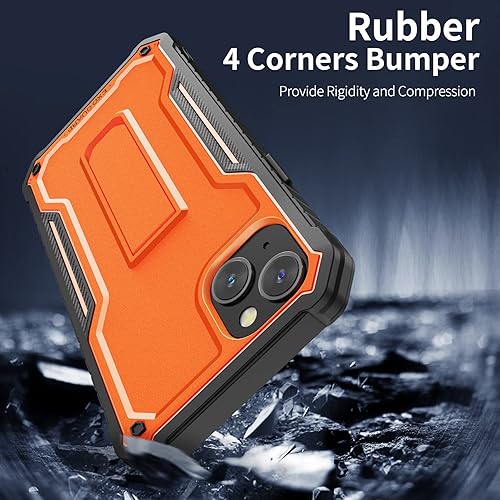 Miniatura 6 de ExoGuard Funda para iPhone 14 Plus de 6.7 pulgadas, funda de goma a prueba de golpes de cuerpo completo viene con un protector de pantalla de vidrio