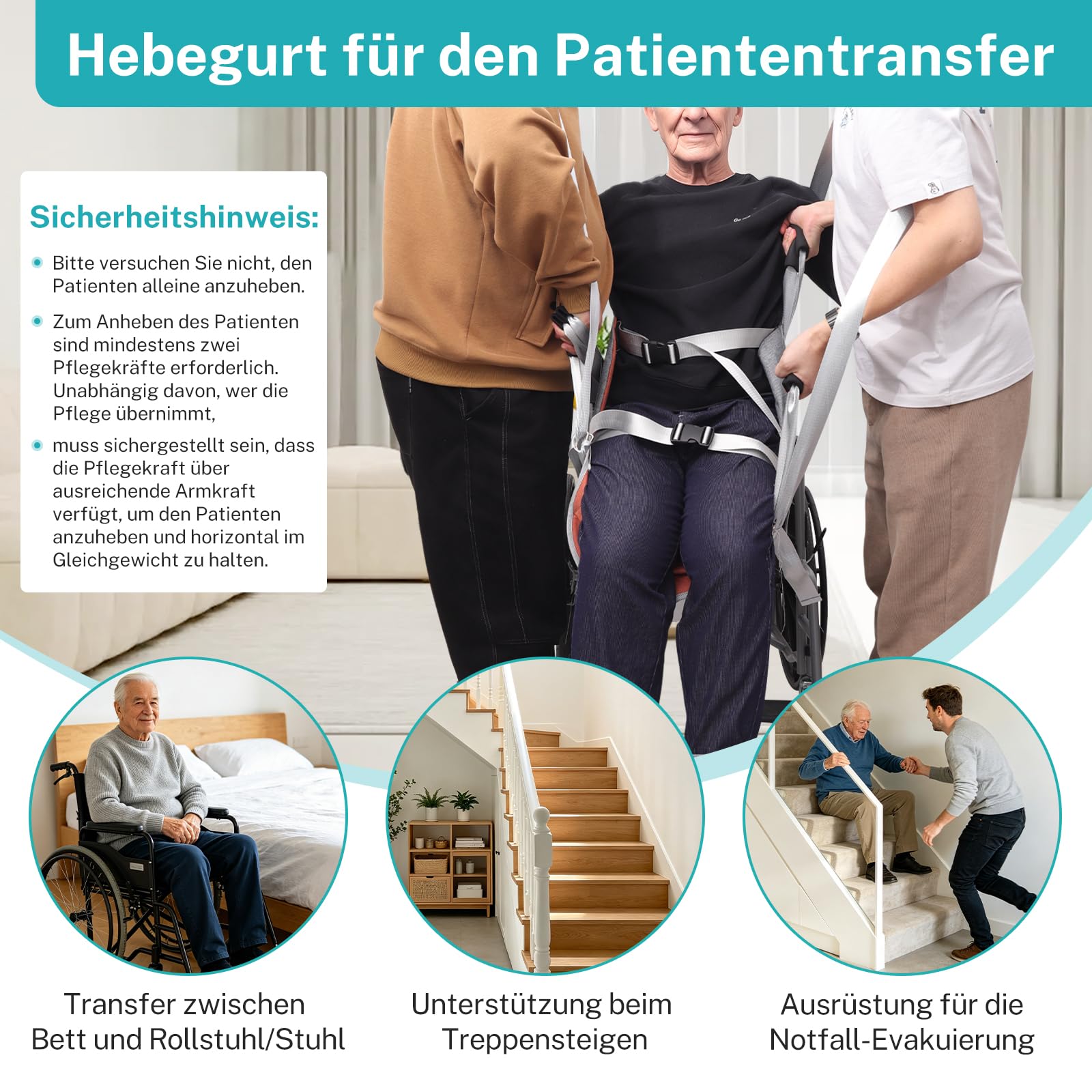 Transfergurte zum Heben von Senioren, Transferunterlage für Rollstühle zum Anheben des Körpers, Transferhilfen vom Rollstuhl ins Auto für Menschen mit Behinderung