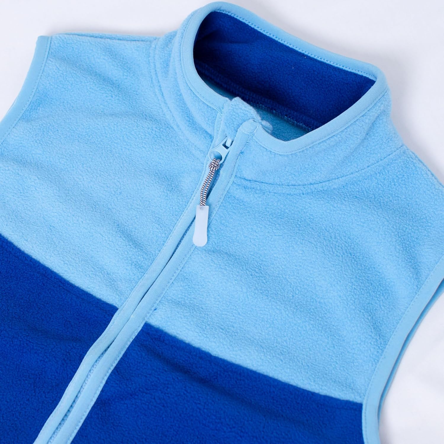 Boys Fleece Vest – Lightweight Sleeveless Jacket with Zipper, Soft Color-Block Kids Outerwear for Fall Winter Layering - Image 5