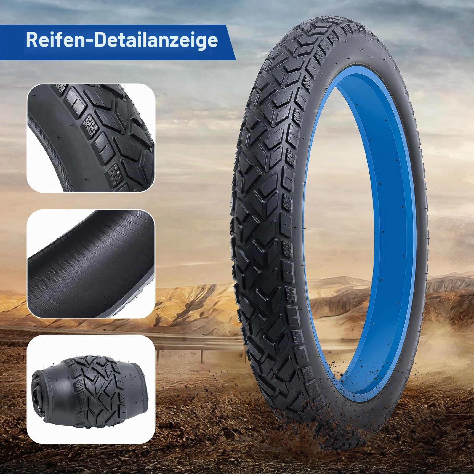 26x4.0 Reifen 100/102-559 Fahrrad Mantel, 26 Zoll Fat Fahrradreifen Faltbar passend für 26x3.80 26 x 4.0 MTB/City/Rennrad Fahrrad Reifen Ersatzrad