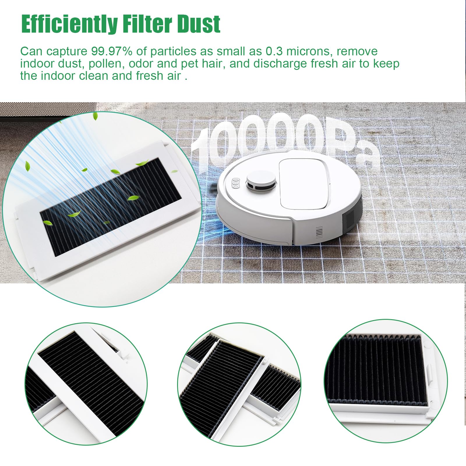 Ecovacs T50 Pro Omni X8 Pro Omni Set Di 27 Accessori Per Robot Aspirapolvere ECOVACS DEEBOT T30 Omni T30 Pro Omni 1 Spazzola Principale 6 Spazzole Laterali 4 Filtri Hepa 6 Sacchetti