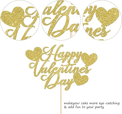 Miniatura 232 de Rsstarxi 36 Pack Happy Valentine's Day Cupcake Toppers Glitter Cupid Love Heart Lip Kiss Me Be Mine Cupcake Picks for Valentine's Day Theme Wedding