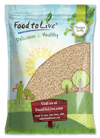 Food to Live - Pearl Barley, 10 Pounds Processed Hulled Barley, Cereal Grain, Kosher, Vegan, Bulk. Cooks Faster than Hulled Barley. High in Fiber. Great for Soups, Risottos