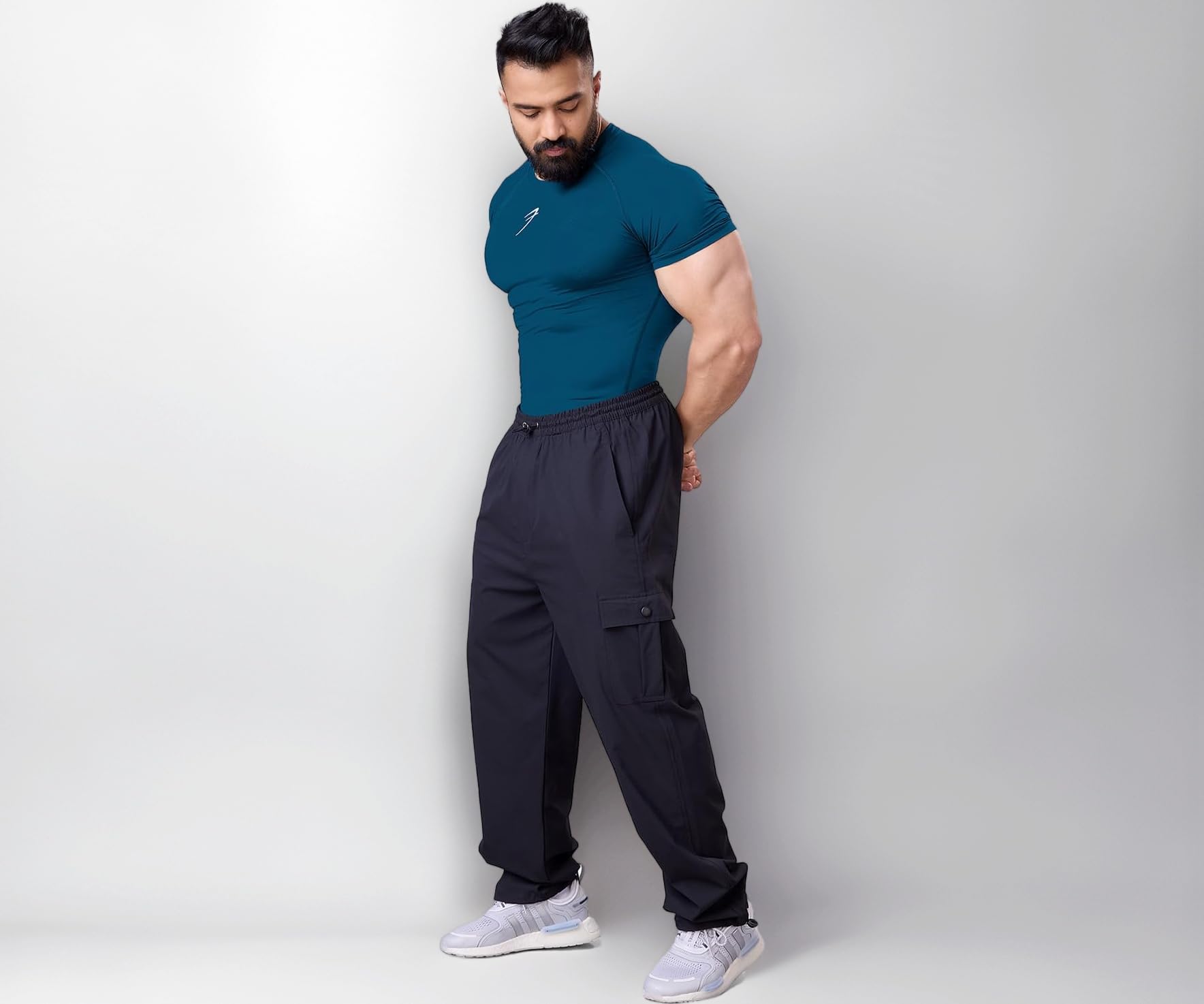 Men's Half Sleeve Compression T-Shirt - Athletic Base Layer for Fitness
