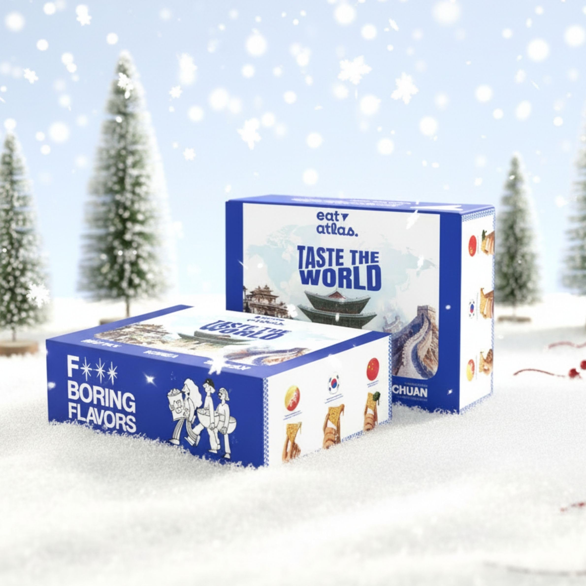 Eat Atlas Gift Hamper | Burst of Flavors | Luxury Gourmet Snack Box with Exotic Dips | Premium Festive Indulgence for Family, Friends & Corporate Gifting | Healthy & Wholesome Indulgence