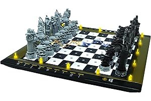 32-Piece Harry Potter Electronic Chess Game with Tactile Keyboard and Light/Sound Effects