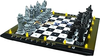Lexibook CG1300 Chessman Elite Interactive Electronic Chess Game, 64 Levels of Difficulty, LEDs, Battery Powered, Black/White