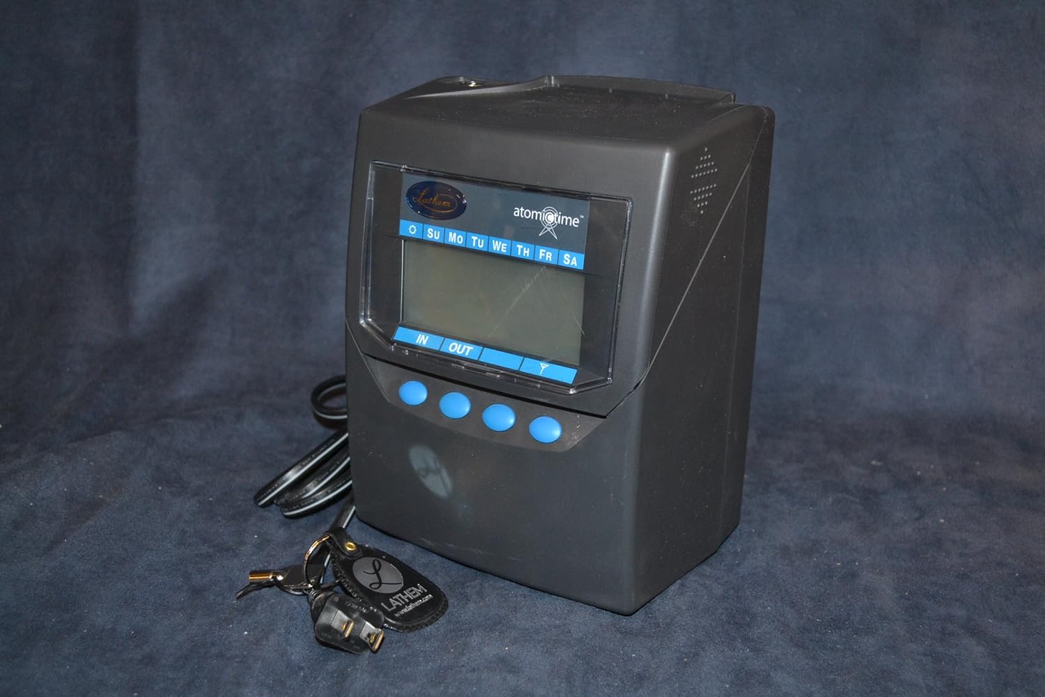 Lathem Time 7500E Totalizing Time Recorder, Gray