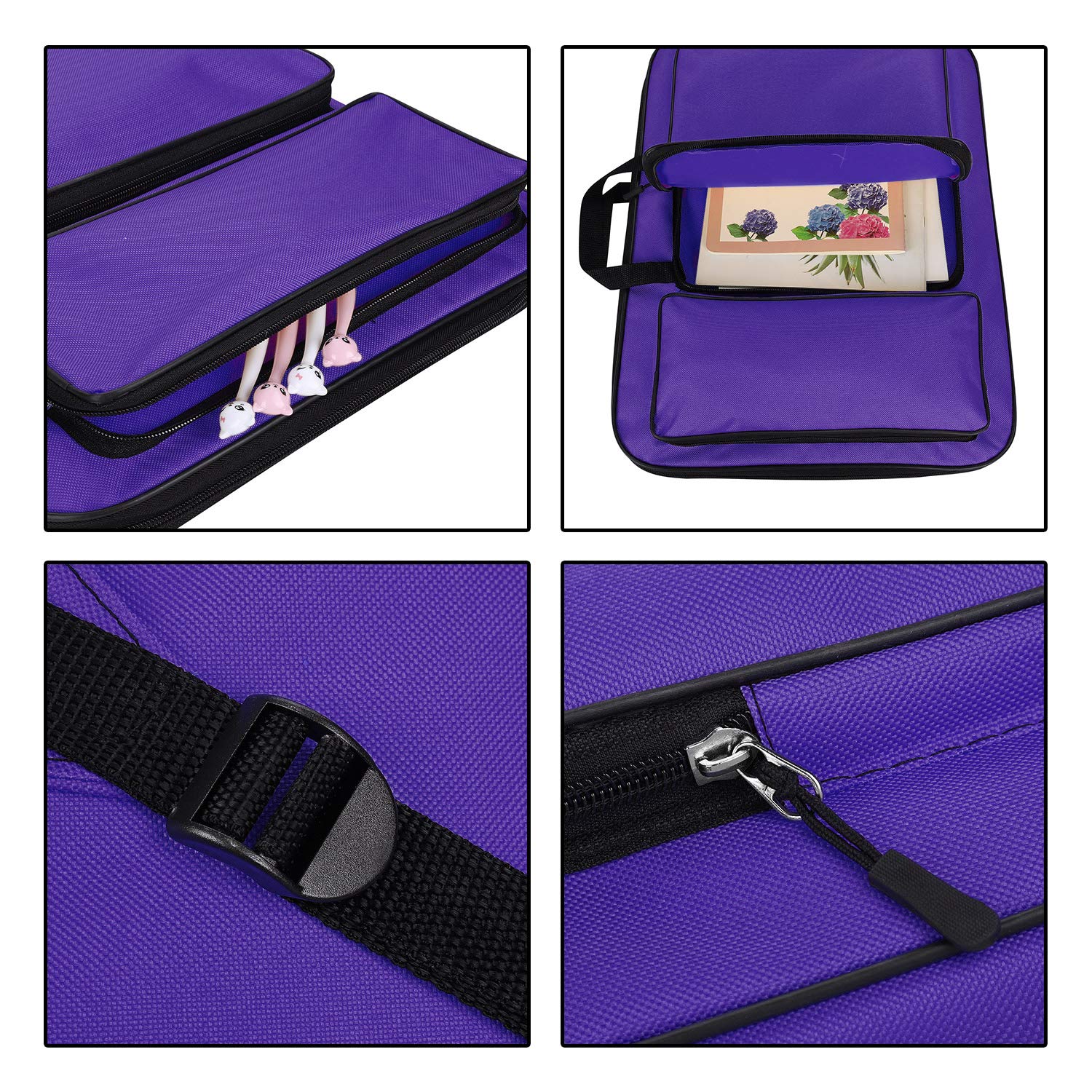 Portfolio Portatile Per Bambini, Formato A3, Impermeabile, Borsa Da Pittura, Borsa Per Il Trasporto Artistico, Borsa Per Studenti, Borsa A Doppia
