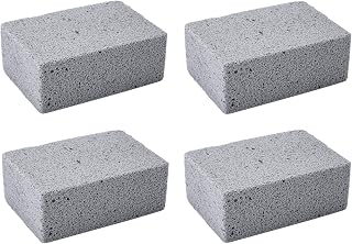 Sadocom Grill Brick Block Cleaning Pumice Stones Magic Stone Removing Grease and Stains for Barbeque Griddle/Flat Top Grill/Racks (pack of 4)