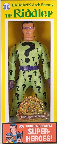 Amazon.com: Mego DC Riddler 50th Anniversary 8-Inch Action Figure ...
