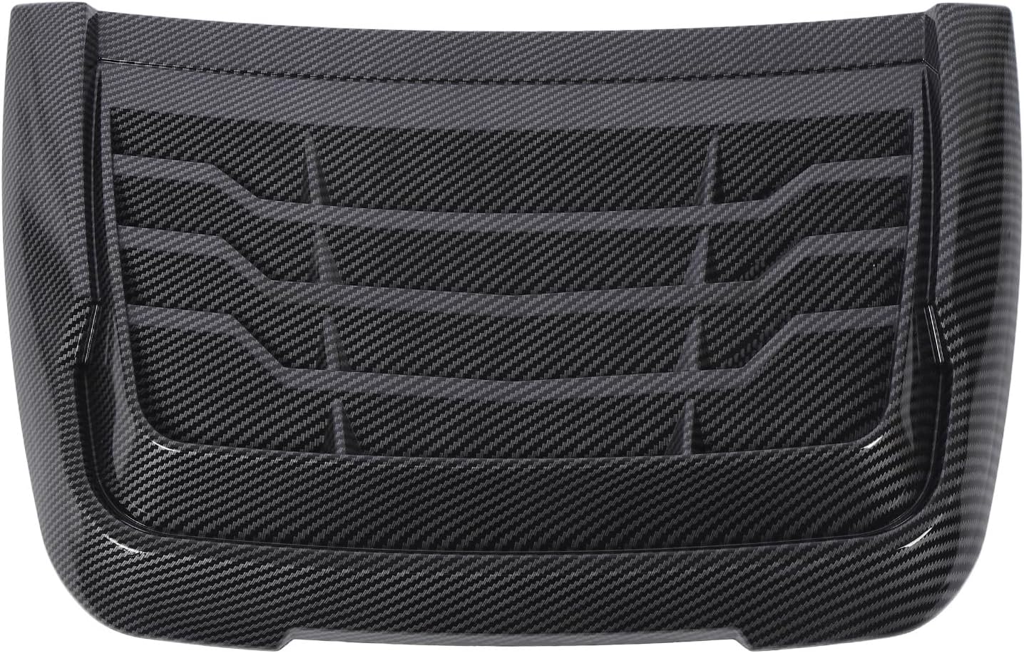 Hood Intake Vent Cover Excellent Heat Dissipation Sporty Look Bonnet Vent Cover for XLT XLS XL 2015 to 2022 Hood Vents (Carbon Fiber Look)