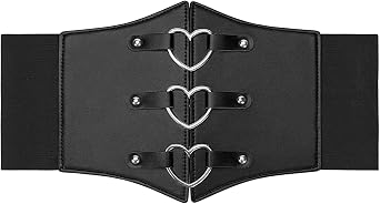 Womens Elastic Waist Belt Wide Waspie Corset Belts for Women