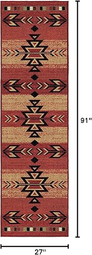 Miniatura 2 de Mayberry Rug s - Alfombra Rio Grande, 2'3"x7'7", Roja
