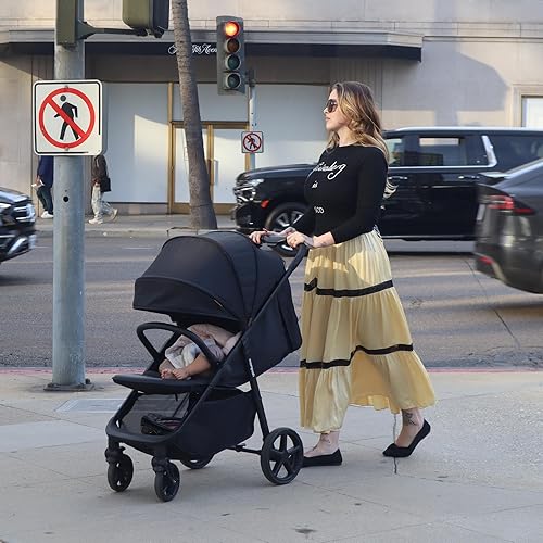 Miniatura 2 de Mompush Nova - Cochecito de bebé todo terreno para recién nacidos hasta niños pequeños; ruedas de 10 pulgadas con suspensión de 4 ruedas; asiento