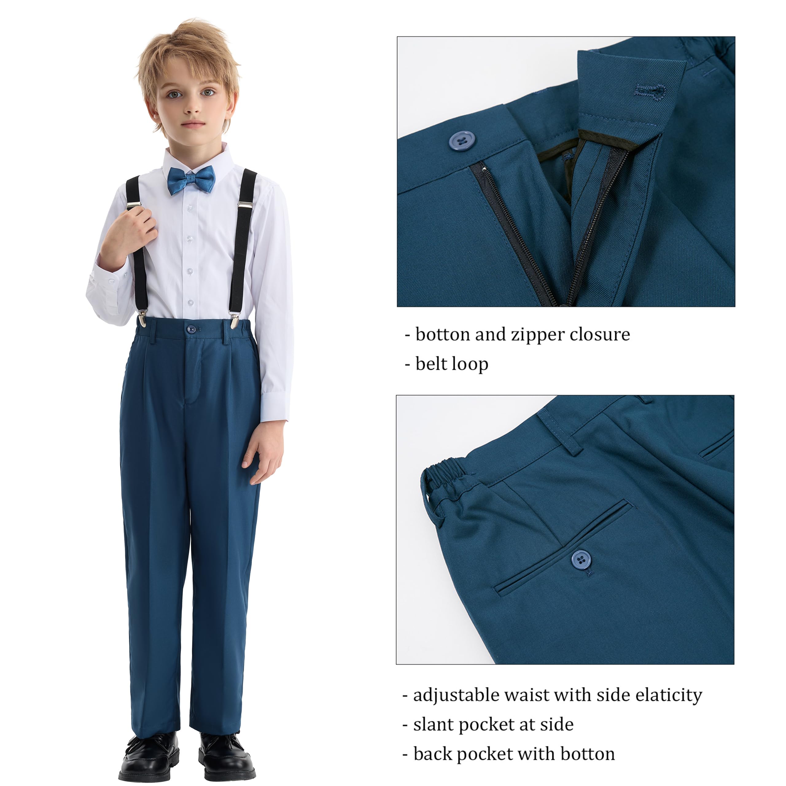 LOLANTA Vestito da Cerimonia Nuziale della Festa Nuziale della Giacca della Giacca da Smoking dei Bambini del Blazer dei Ragazzi