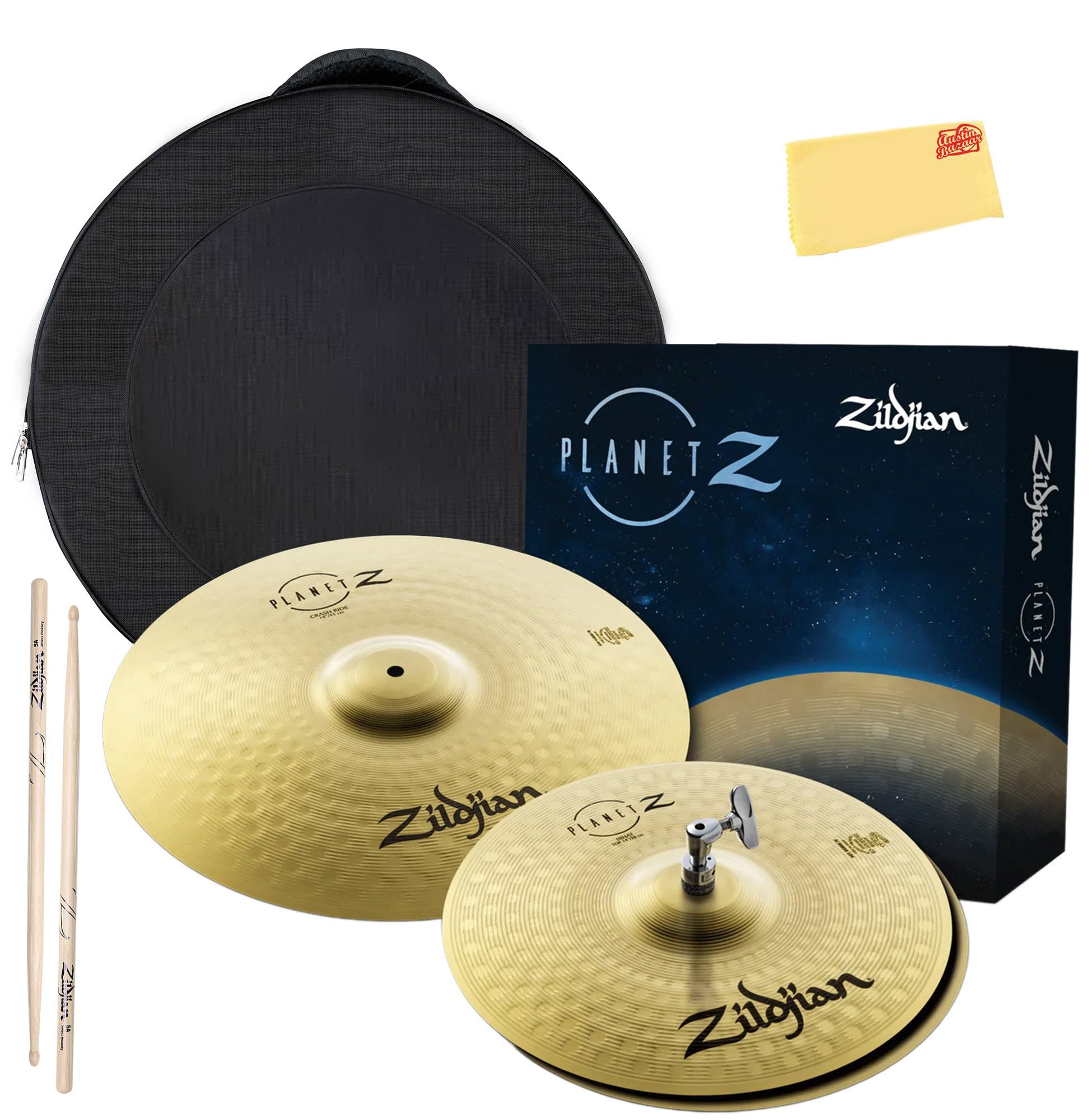 Amazon.com: Zildjian Planet Z Fundamentals Bundle with Cymbal Bag