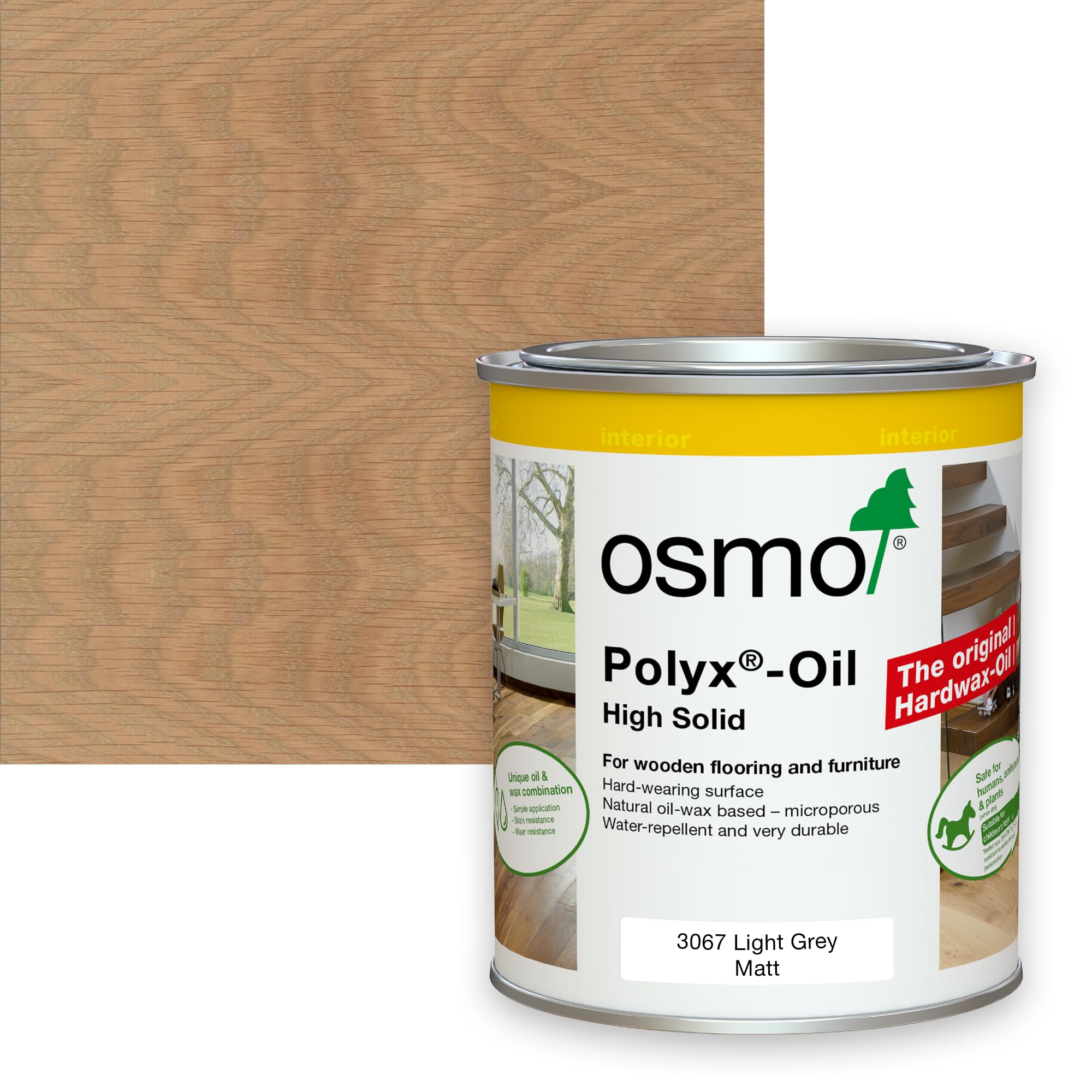 Osmo PolyX Oil Tints Matt 375ml, 3067 Light Grey