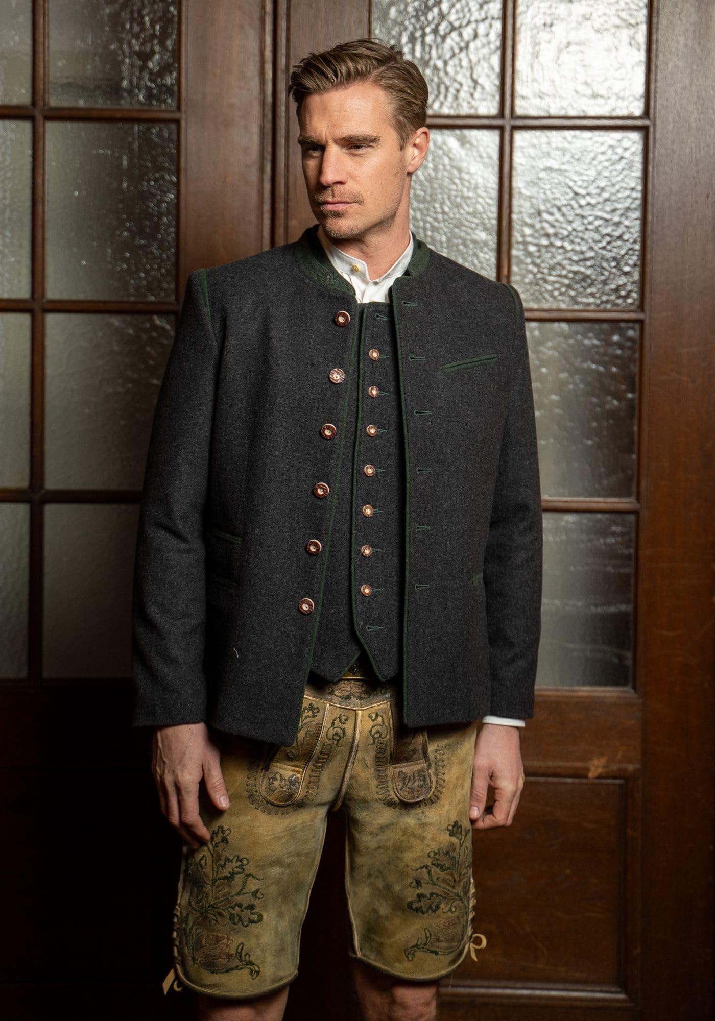 OS Trachten Trachtenjanker Slim Fit Enage