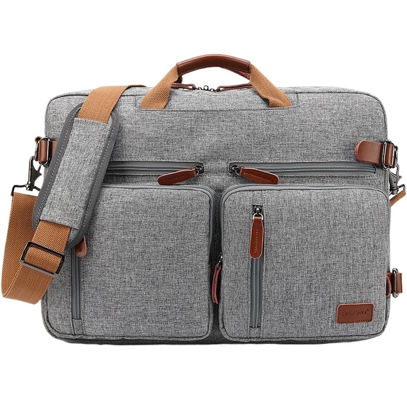 Valigetta 24 Ore Uomo Borsa a mano da lavoro Zaino convertibile for laptop a tracolla for notebook 14 15 pollici