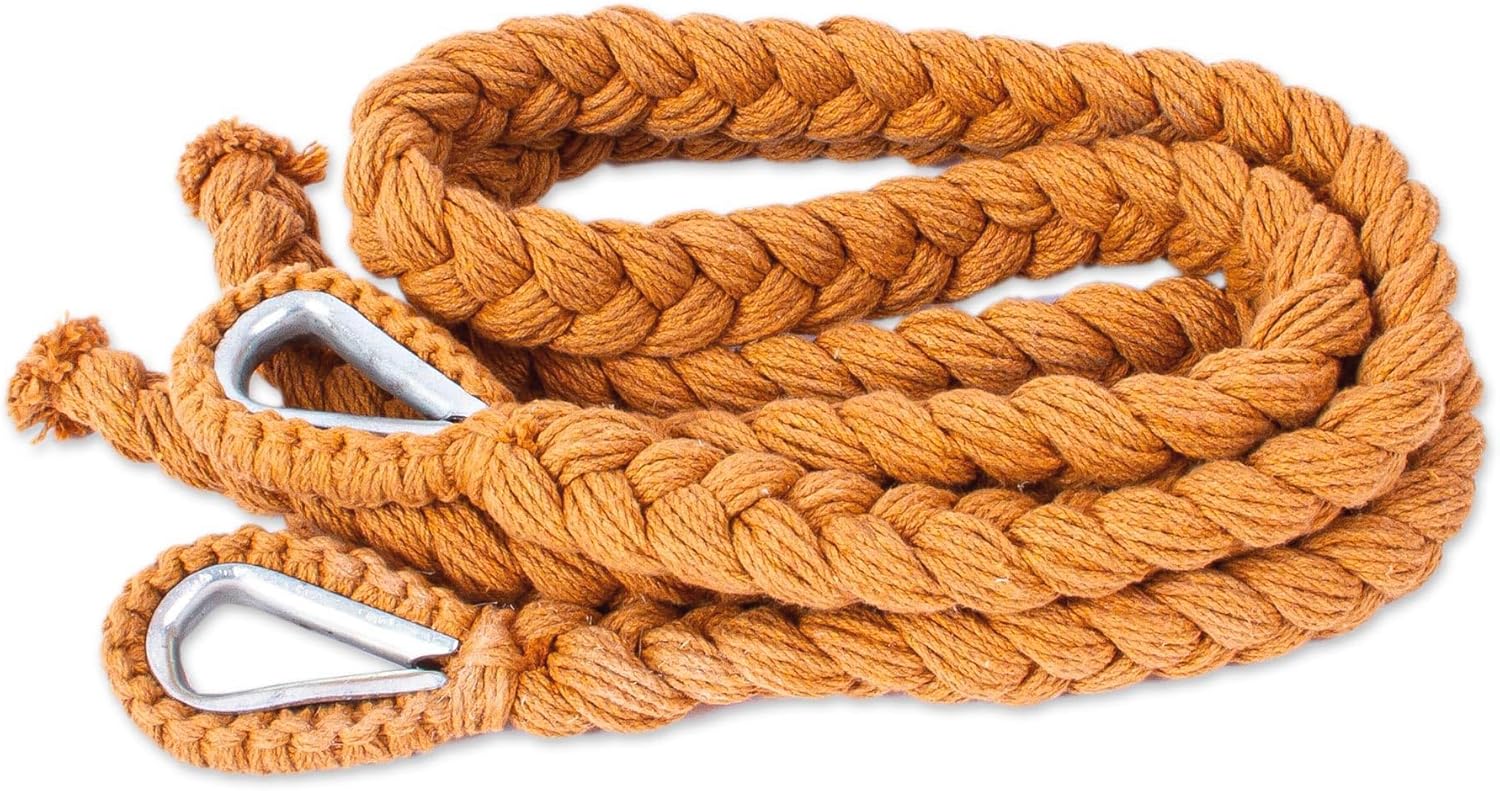 Novica Handmade Ocean Seat in Warm Honey Cotton Hammock Swing (Single)
