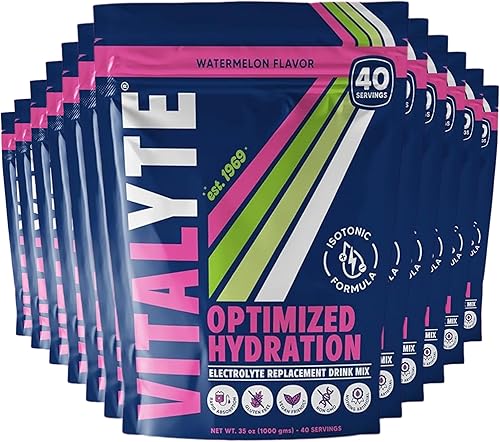 Miniatura 13 de Vitalyte Mezcla de bebida en polvo de electrolitos, mezcla de hidratación de electrolitos isotónicos, paquete de caja (6 unidades, ponche de frutas)