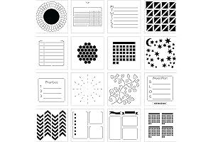 Planner Stencils - 16 Square Journal Stencils