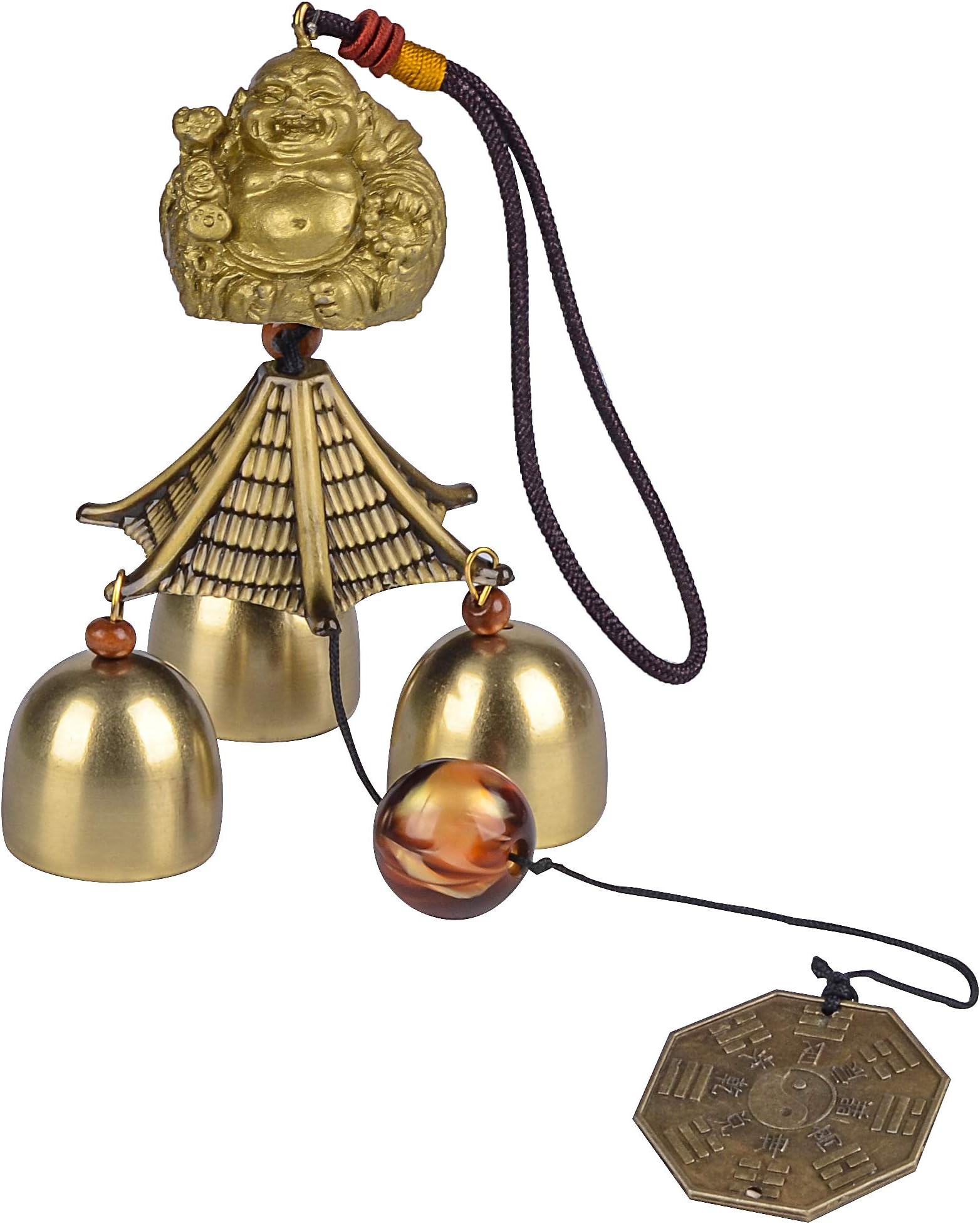 Wind Chimes for Garden Decorations, Chinese Lucky Metal Bell Wind Chimes Garden Ornaments Outdoor Clearance