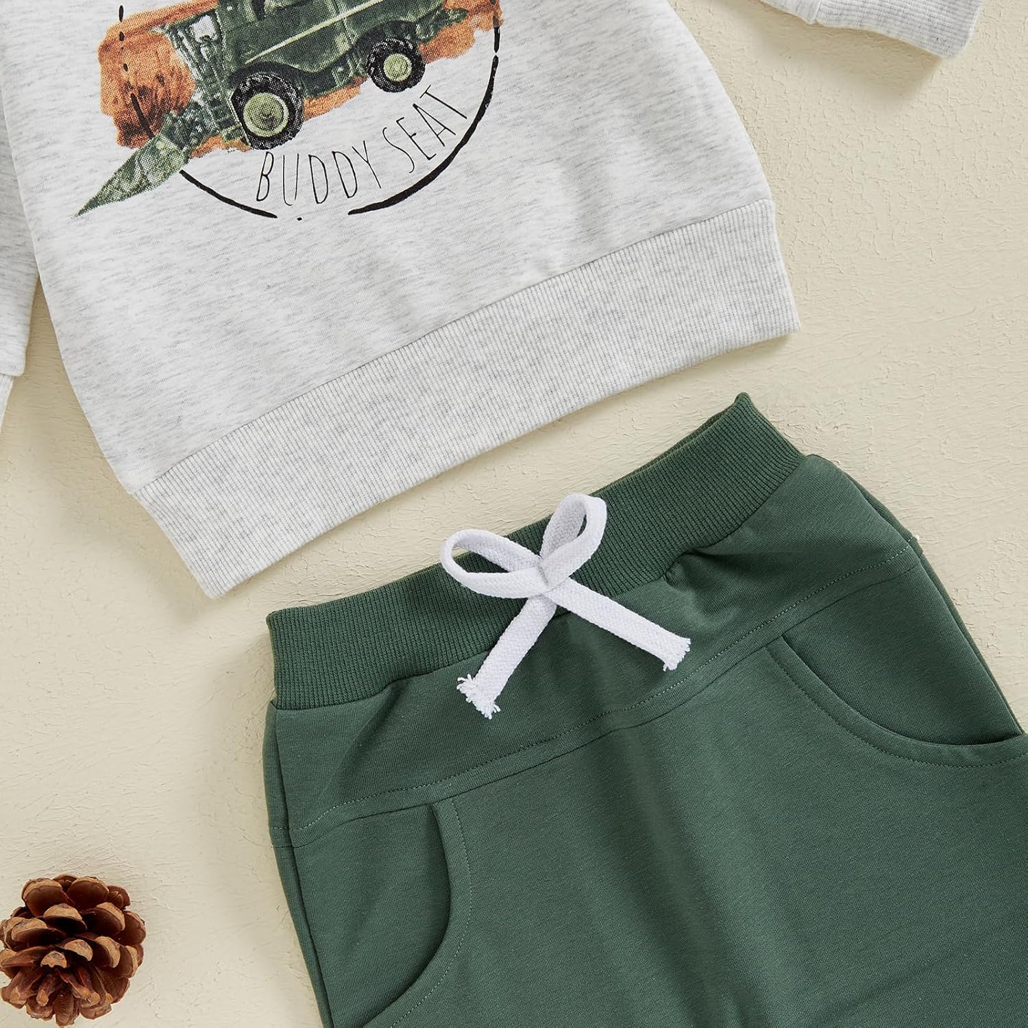 Toddler Baby Boy Clothes Crewneck Sweatshirt Long Sleeve Letter Print Shirt with Pants Cute Fall Winter Outfits - Image 6
