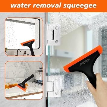 NEWISHTOOL Window Tint Tool Small Squeegee Bathroom Shower Squeegee, 3-Pack