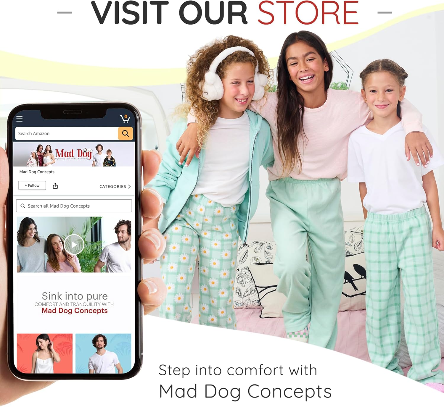 Mad Dog Girl's Pajama Pants - 2/3 Pack, Soft Micro Fleece Fashion Sleepwear Lounge. Sizes: 6-16 - Image 5