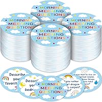 Vista 12 de Outus 50 tarjetas de preguntas con fichas para reuniones matutinas para estudiantes, tarjetas de ideas para preguntas en el aula, tarjetas