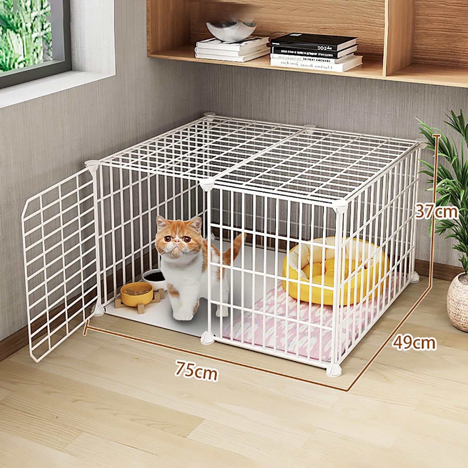 Amazon.co.jp: HZH 猫ケージ、屋内猫囲い、猫小屋、大型1/2/3段猫