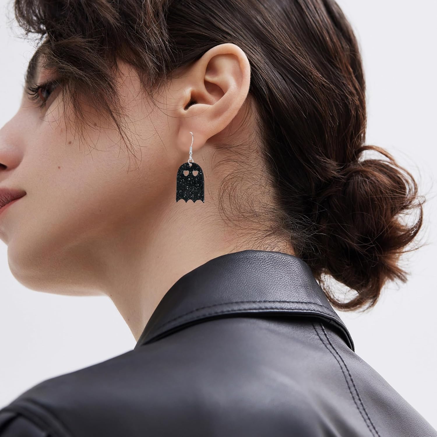 GBAHFY Acrylic Halloween Earrings for Women Ghost Spooky Dangle Earrings Cute Cartoon Party Jewelry - Image 3