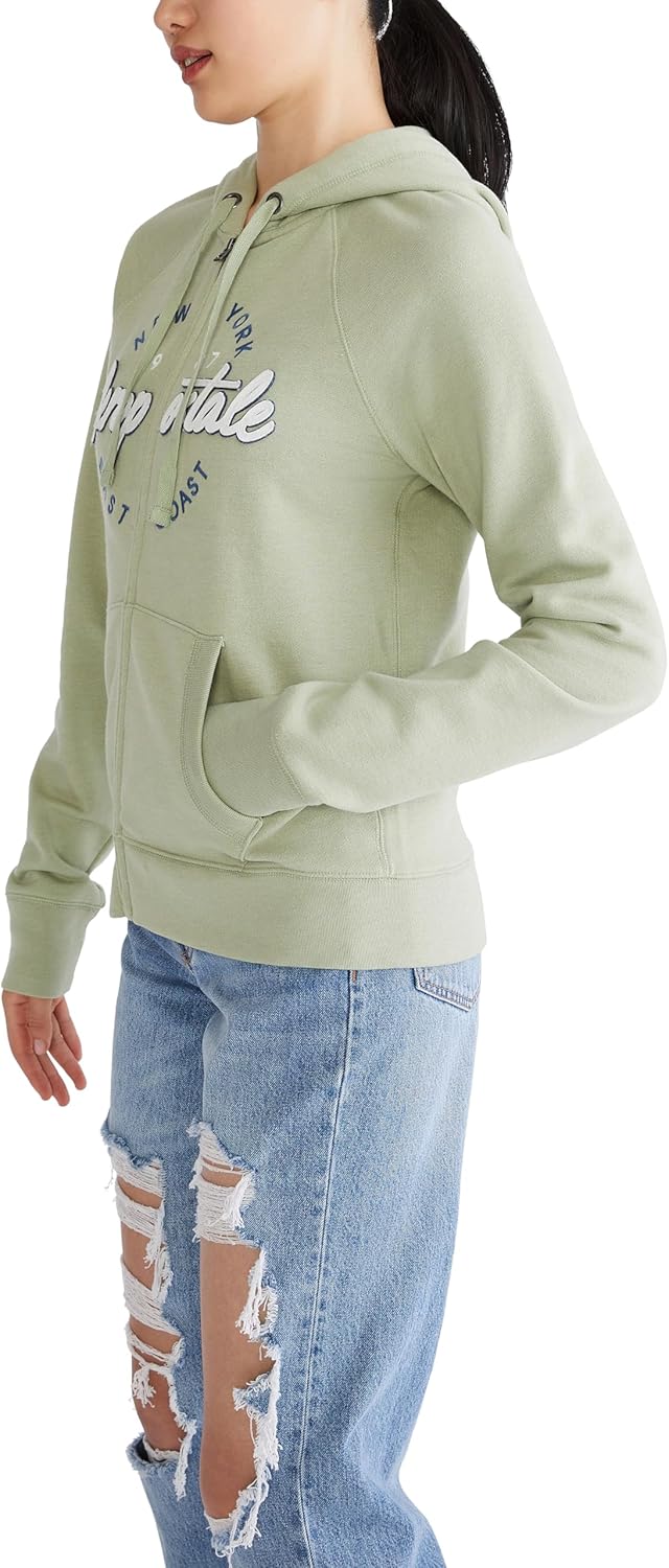 AEROPOSTALE Women's Aero Logo Full Zip Hoodie- Circle/Scripts - Image 3