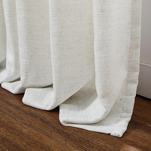 Miniatura 197 de Drapifytex Cortina plisada de lino sintético, cortina para oscurecer la habitación, 56 pulgadas de ancho x 96 pulgadas de largo, cortina de cobre 26