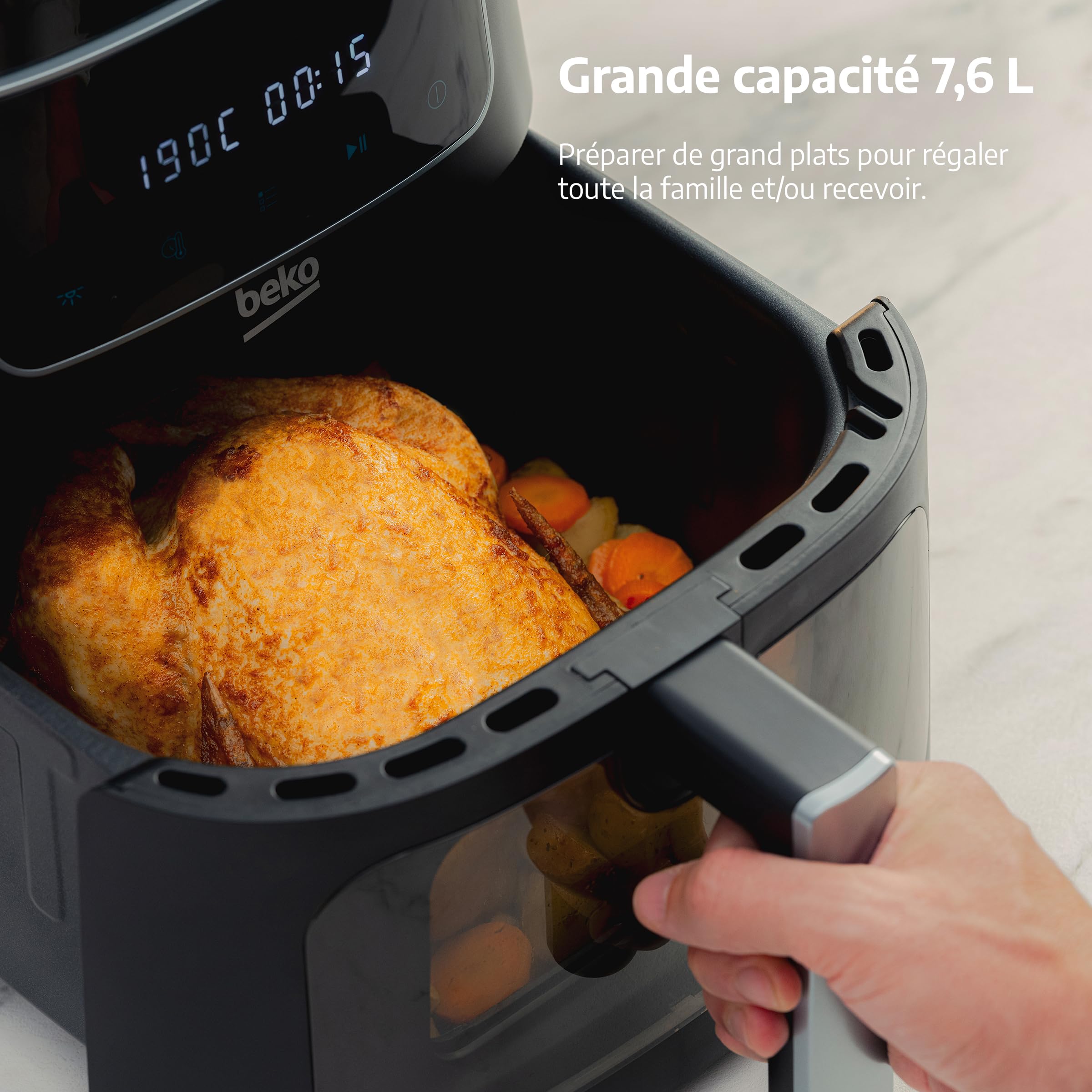 BEKO Friggitrice ad aria digitale FRL3374B — immagine 8 di 16