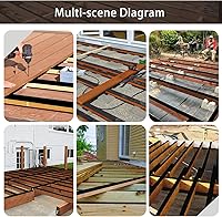 Vista 6 de Cinta de viguetas de cubierta de 4 pulgadas x 50 pies, cinta de butilo para cubierta, cinta intermitente impermeable para proteger vigas y vigas