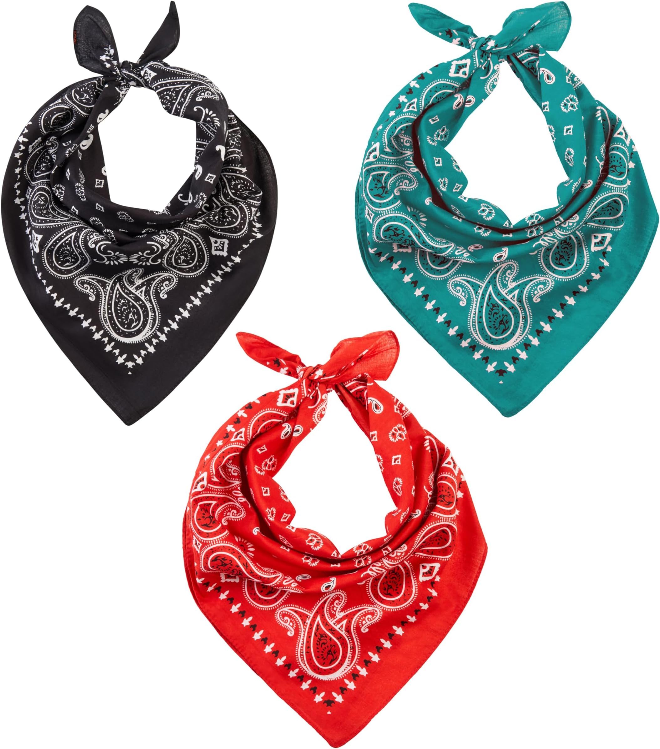 – Bandana Scarf for Men and Women - Premium Cotton Stylish & Versatile Paisley Bandanas - Perfect Neck and Head Wear for Summer, Winter and Sports