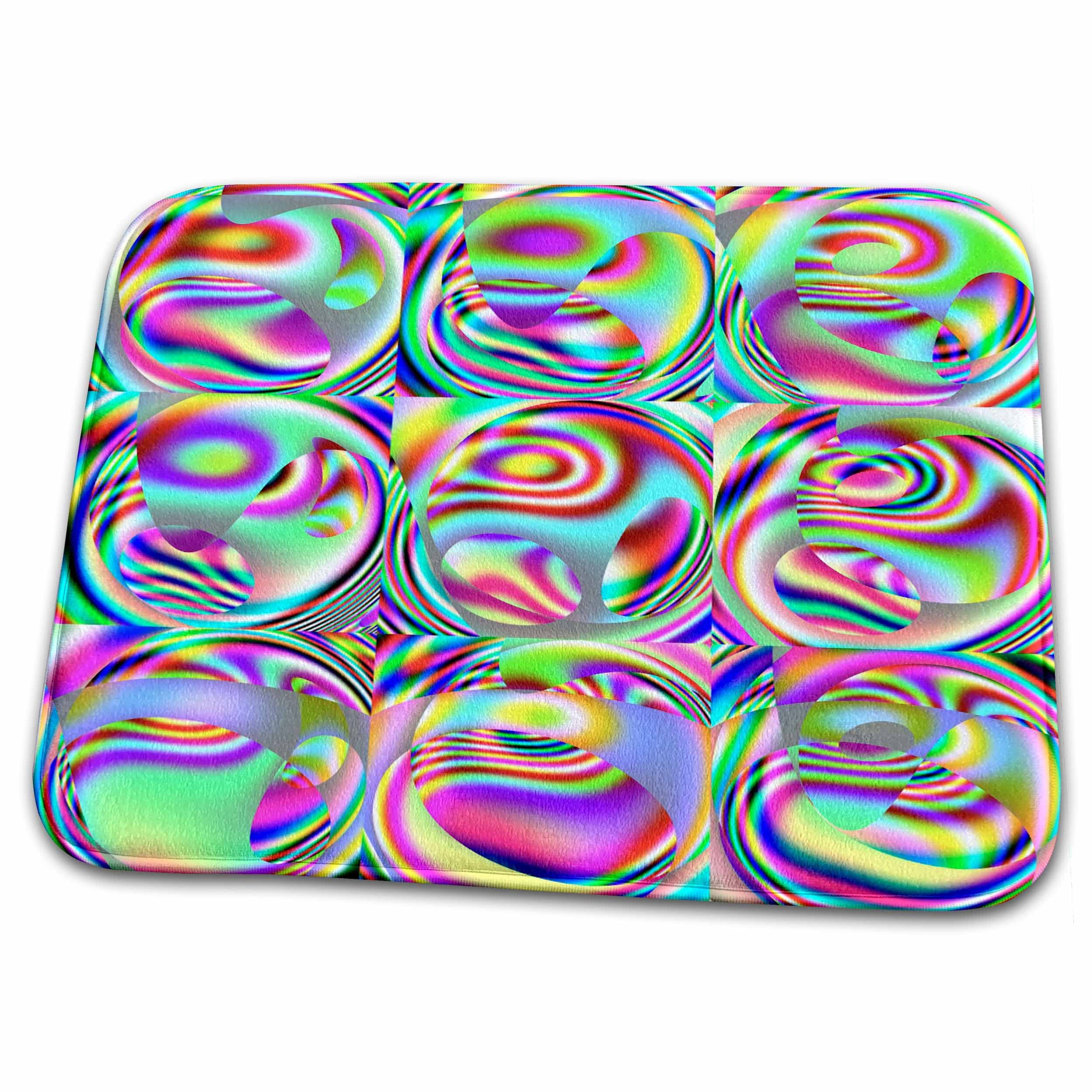 Dish Drying Mat - Wacky Abstract by Angelandspot Abstract