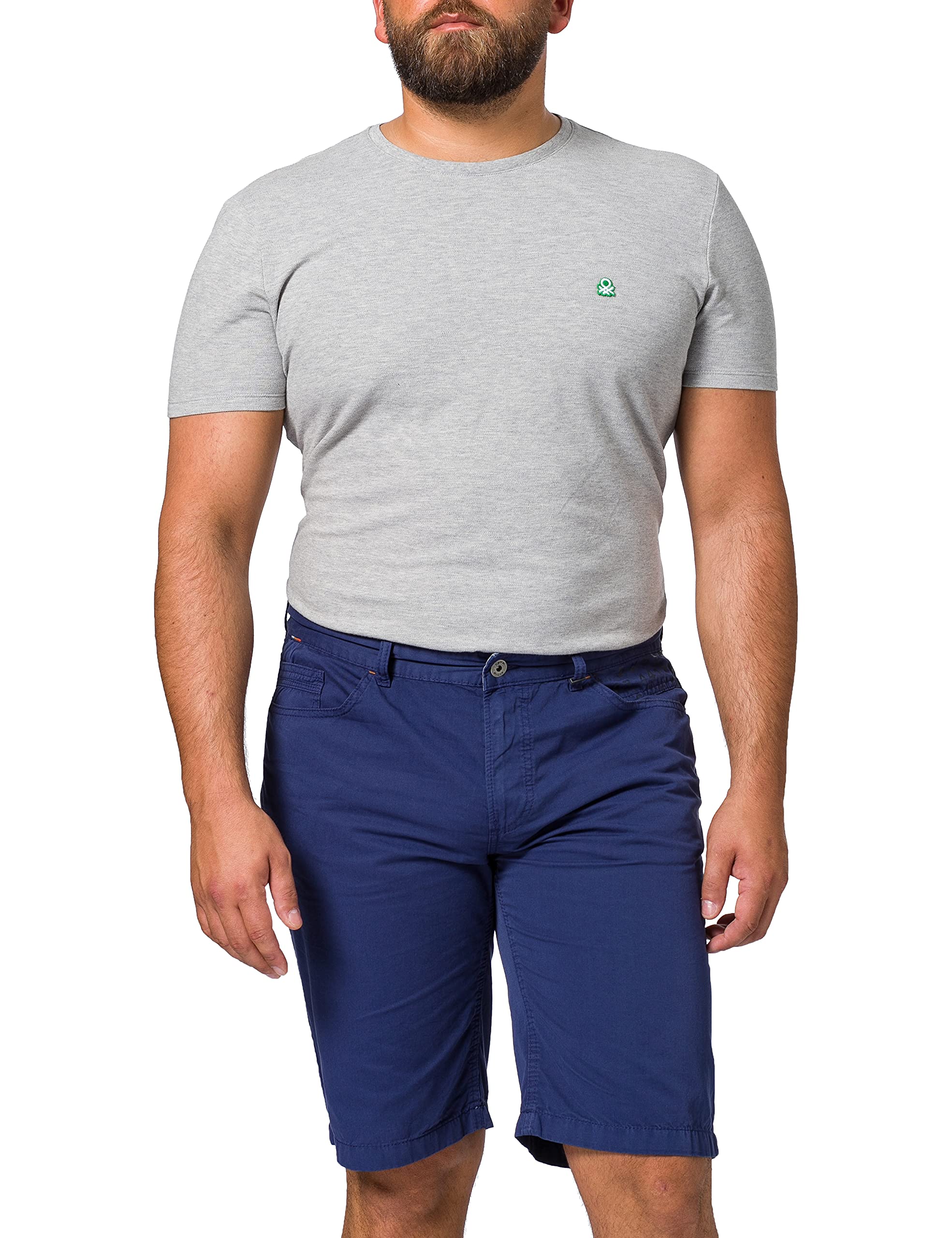 camel active Men's 4982005U75 Bermuda Shorts, Indigo, 34H