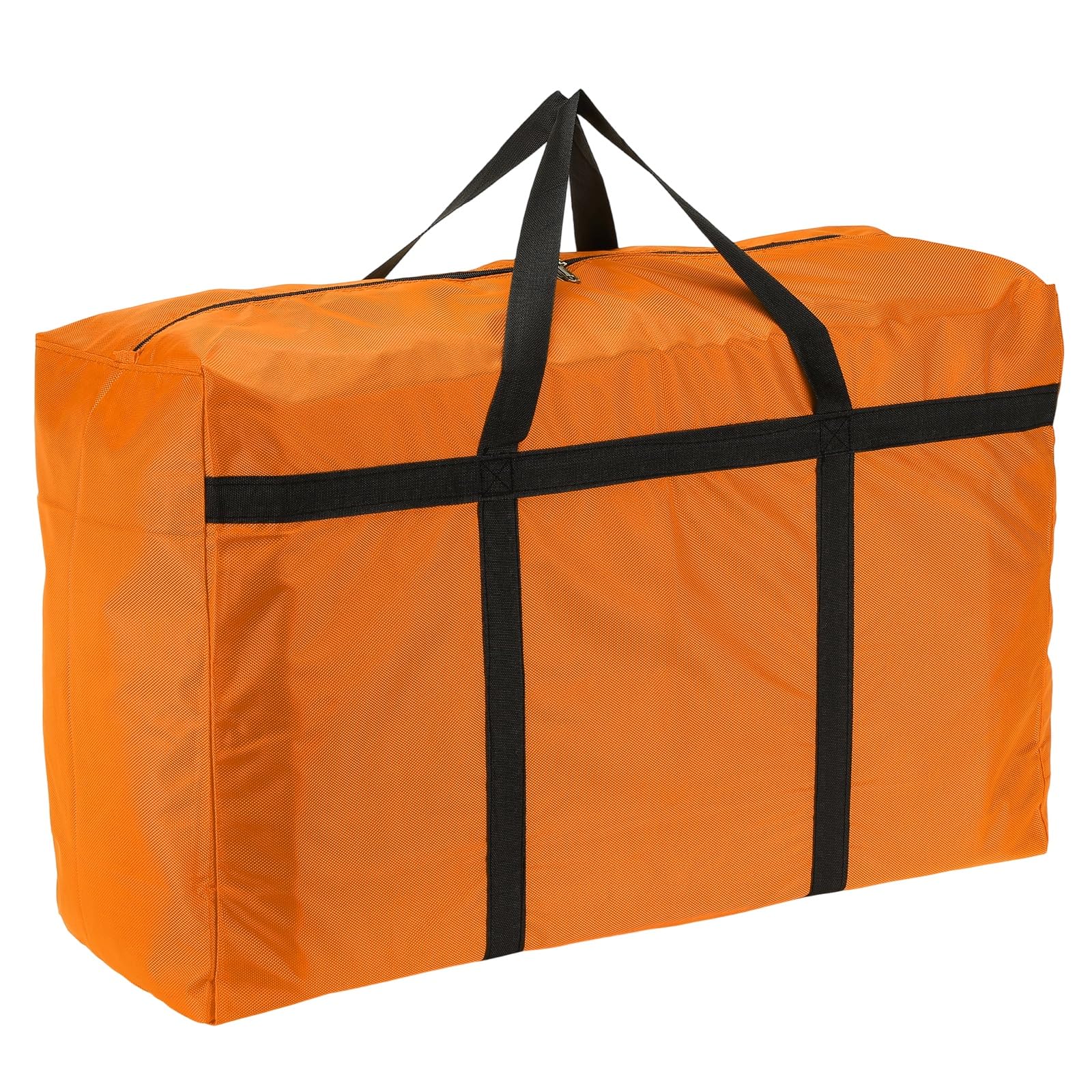 YELARXI Extra Large Duffle Bag, 30 x 19 x 11 in Travel Big Duffle Bag with Zipper Handle Storage Foldable Waterproof Lightweight Bag for Women Men Travel Moving Camping (Orange)